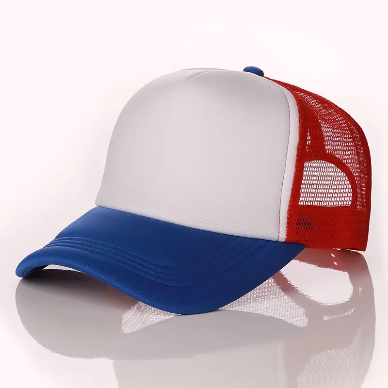 Hurtowy regulowany Snapback klasyczny Unisex Młodzież One-size Cap Kurved Bill Poly-Foam Front Trucker Hat for Kids