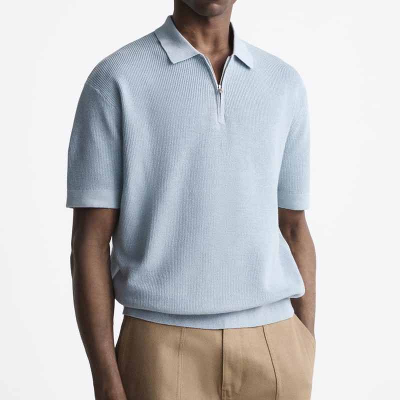 Mężczyźni Knitwear Polo Shirt Wysoka jakość 100% bawełniany projektant kołnierzyków polo