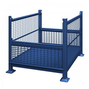 Metalowy pojemnik z siatki z drutu z pół kropli - zamieszek