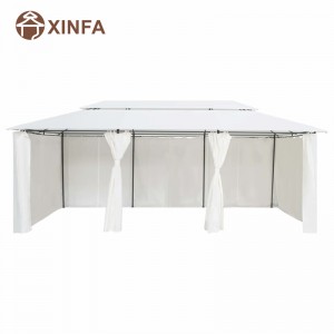 Luksusowa okładka ogrodowa okładkana podwórkuna zewnątrz z gnijącą aluminiową zasłoną