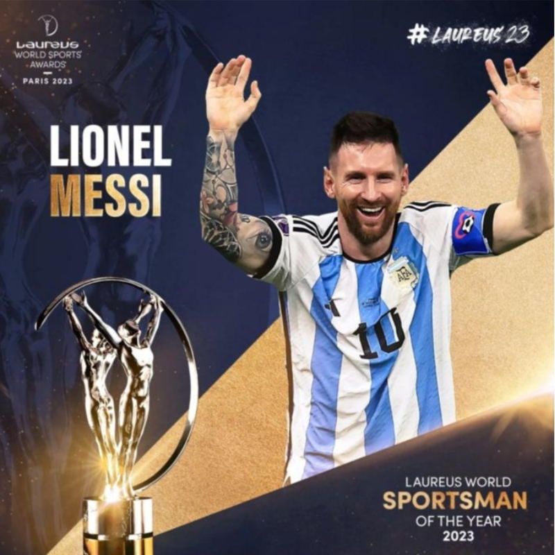 Lionel Messi wygrywa kolejnąnagrodę Lawrence