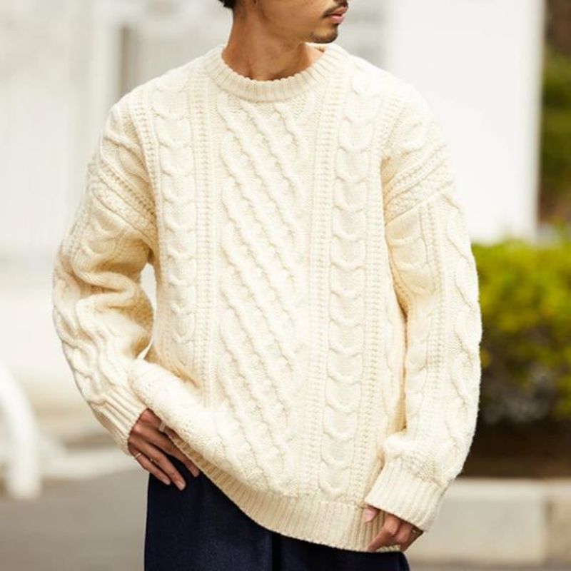 Solidny kolor elegancki swobodny sweter z dzianinami