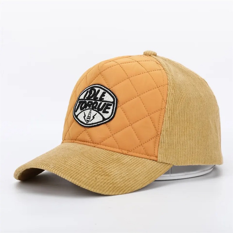 OEMniestandardowa wysokiej jakości 5 -panelowa pianka z przodu baseballowa czapka baseballowa, logo haftowe 3D zakrzywione rondo skórzany pasek taty kapelusz