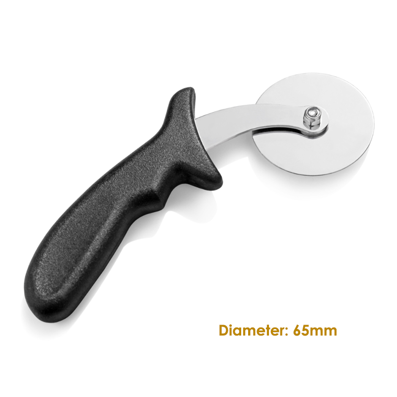 Pizza Wheel Cutter ze stalinierdzewnej Pizza Pizza Machine Pizza Pizza Pizza z drewnianym uchwytem łatwy do czyszczenia