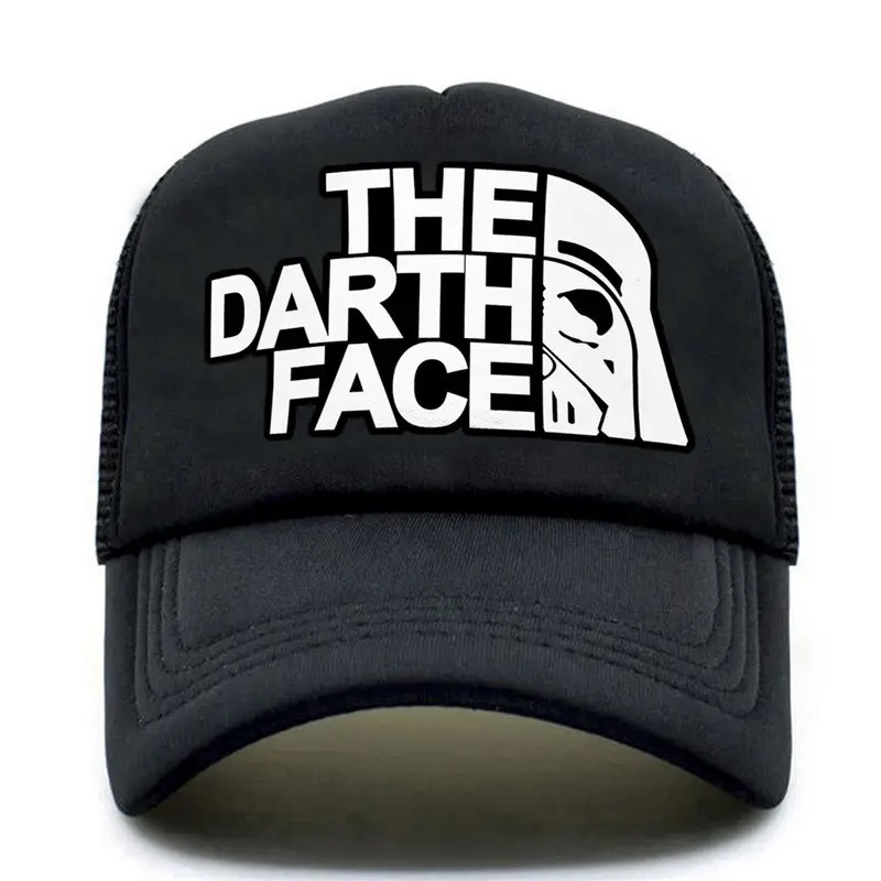 Darth Trucker Cap Star Cap Men Funny Face Hat Baseball Caps Cool Summer Net Hat dla mężczyzn