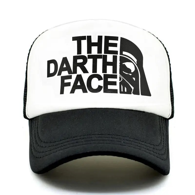 Darth Trucker Cap Star Cap Men Funny Face Hat Baseball Caps Cool Summer Net Hat dla mężczyzn