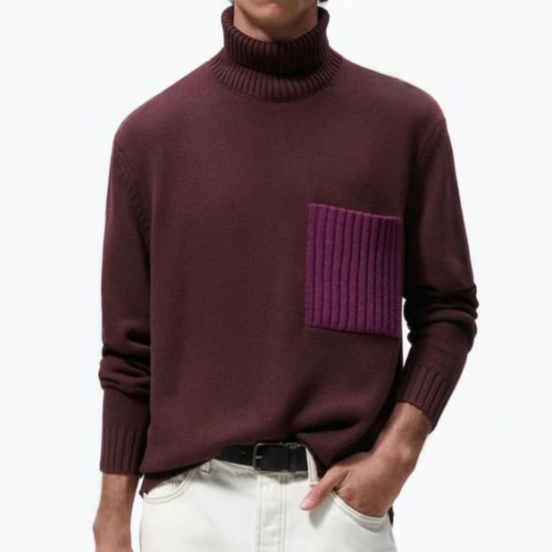 2023 Winty Warm Turtleeck Pullover Sweter dla mężczyzn