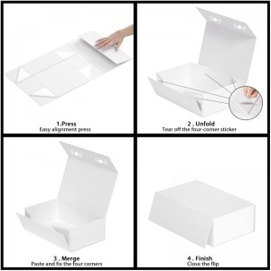 Dostosowane kolorowe pudełko prezentowe