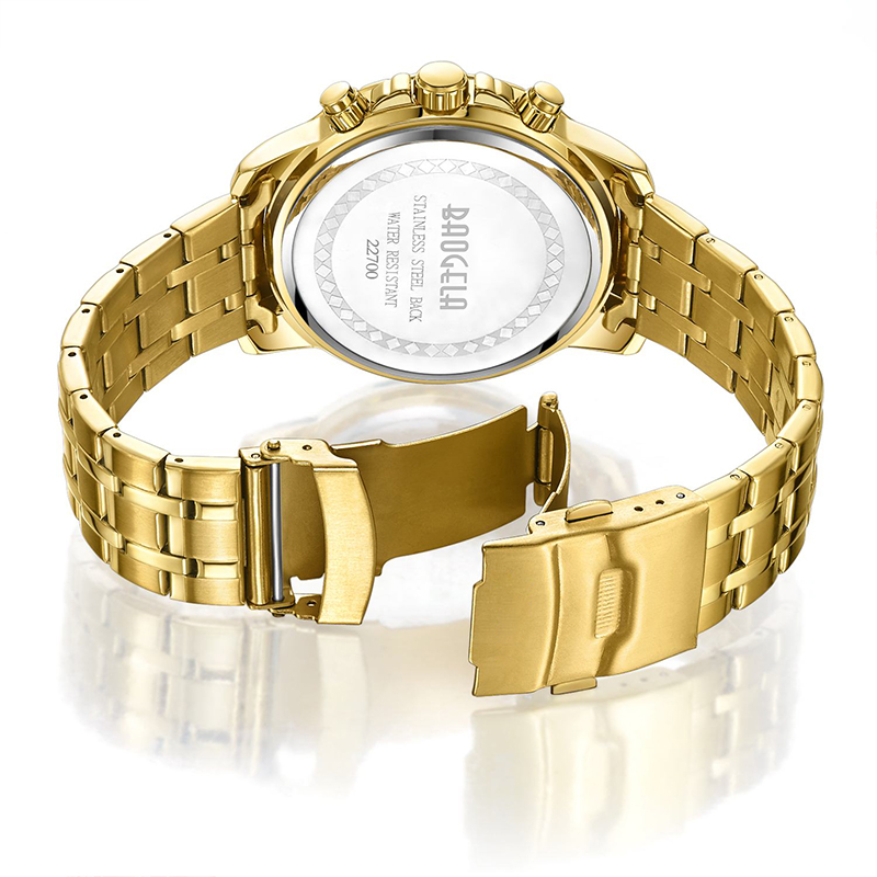 Baogela Quartz Men Gold Watch Top Marka luksusowa armia wojskowa zegarki zegarki Zegar Zegar Men Relogio Masculino Business Business 22700
