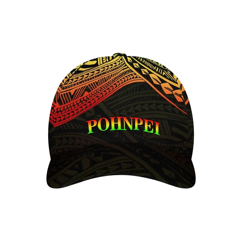 Nowa flaga Micronesia pohnpei wydrukowana czapka baseballowa polinezyjska tatuaż sportowa czapki dopasowane oddychane oddychające kapeluszna zewnątrz