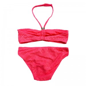 Halterneck koronkowe dwoje kawałków dzieci kąpiel