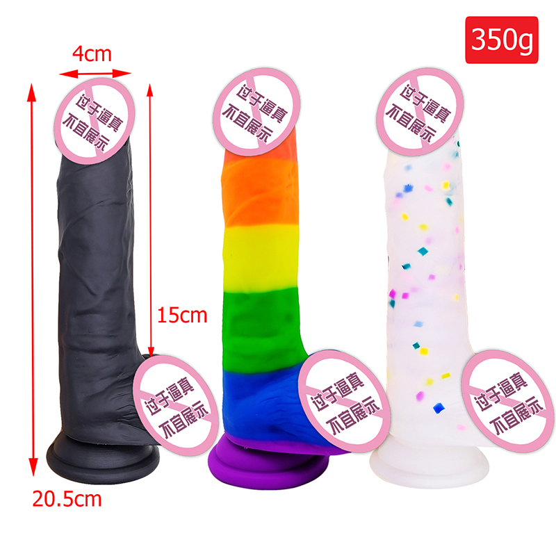 806-Rainbow Penis Powiększenie Teleskopowe penis penis pies ogromny anal dildo sex zabawka duże długie realistyczne dildo dla kobiet