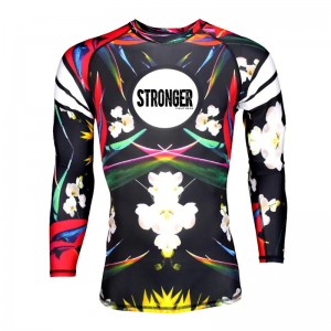 Wygodne dzieci BJJ GI Rash Guard, pochopna straż dla kobiety z pełnym drukiem