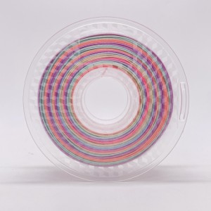 Jedwabny Rainbow Multicolour Pla Filament Pastel Color1.75 mm 3D Printer PLA Filament