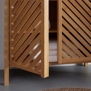 Bambusowa wielofunkcyjna szafka do przechowywania