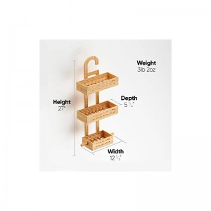 Całkowity bambusowy stojakna prysznic