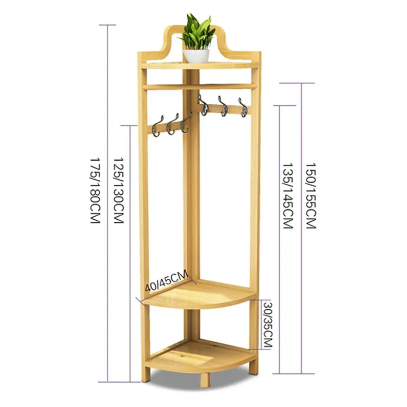 Wysokiej wysokiej jakości półkanarożna wieszakna stojakna podłogę do sypialni salon