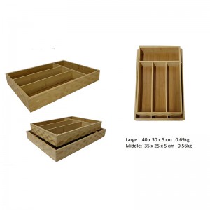 Bambusowe organizator sztućców