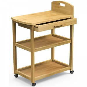 Otwarta półka do sklepu Preparat Wózki Bambusowe półki do przechowywania