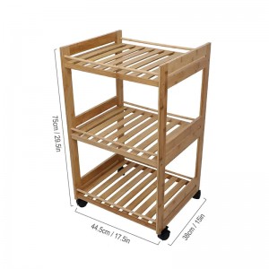 Trzy warstwowe toczące się wielofunkcyjny pojazd przenośny samochód bambusowy