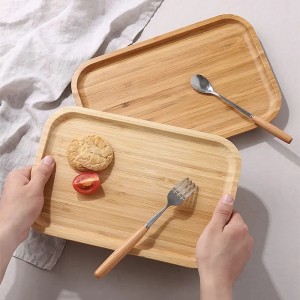 2 -częściowa paleta serwisowa hurtowa wykonanana zamówienie bambusowa taca śniadaniowa (1)