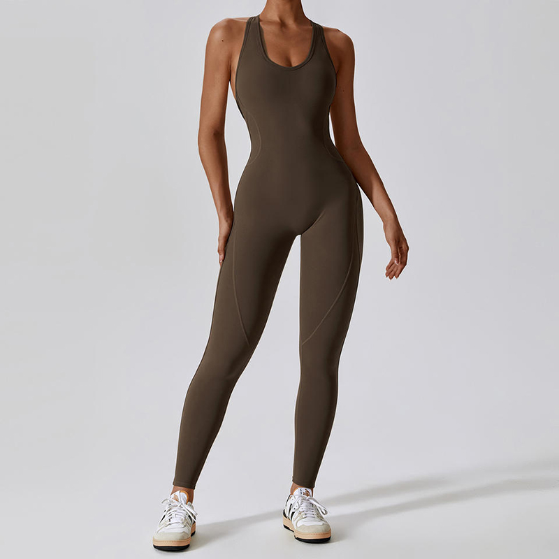 SC1071 Kobiety Jumpsuits Gym Romper One Piece Gym Wear Active Trainout Full Body Suit