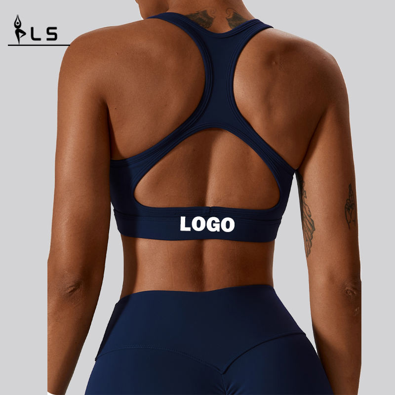 SC10189 Women Fitness Racer Back Sports Bra Yoganose miękkie wsparcie kompresyjne joga seksowny sportowy stanik