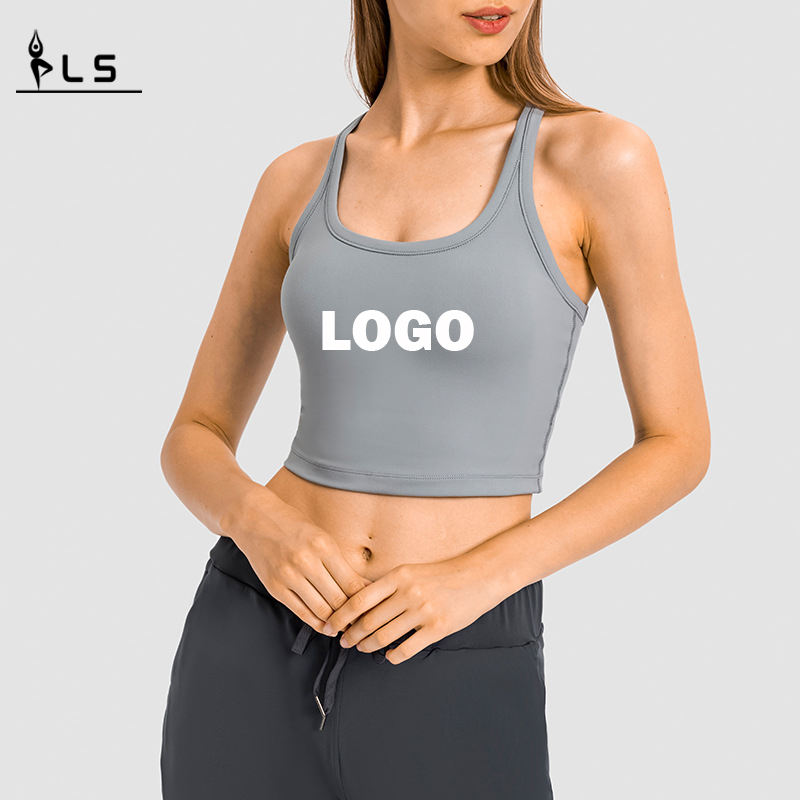 SC10241 TOPS Szybki suchy zbiornik Top Gym Sports Yoga Fitness Crop Tops Tank Top Kobiety