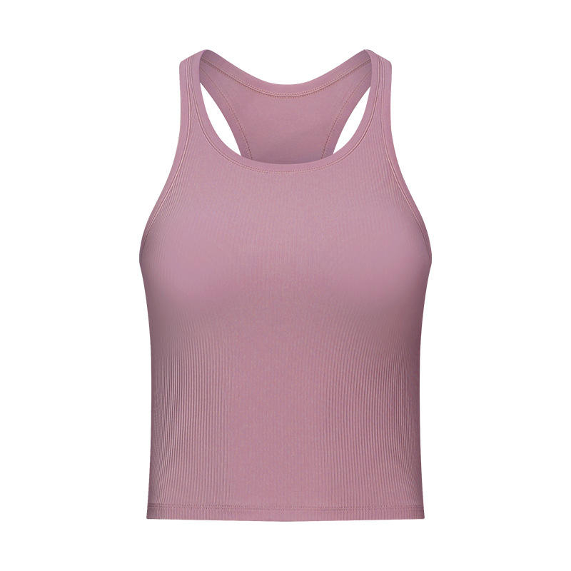 SC10255 Topy Szybkie suche zbiorniki Top Gym Sport Sports Joga Cropiped Tank Tank z podkładkami