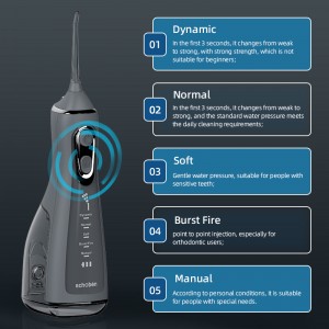 Naładowanie hodowli stomatologicznej Odłączona czyszczona zbiornik wodny bez przewodowej flosser wody do zębów