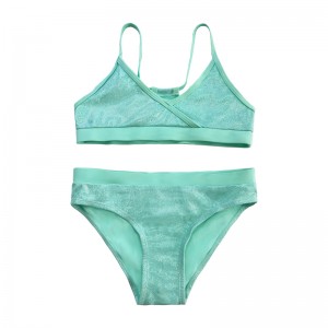 Jednoczęściowy stały kolor strojów kąpielowych dla dzieci