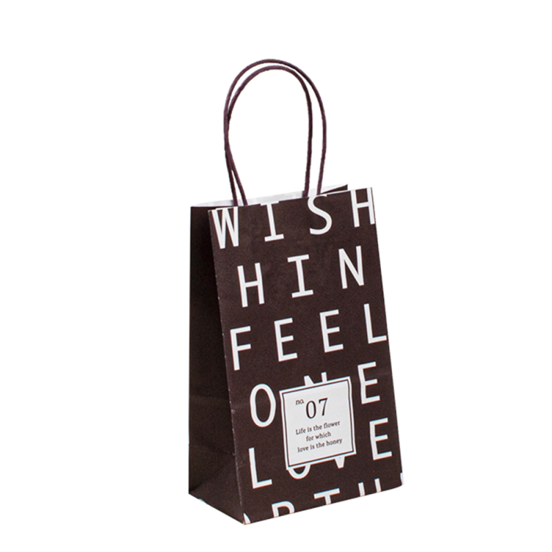 Luksusowa papierowa torba z własnymi torbami z logo uchwyt torby z papieru rzemieślniczego