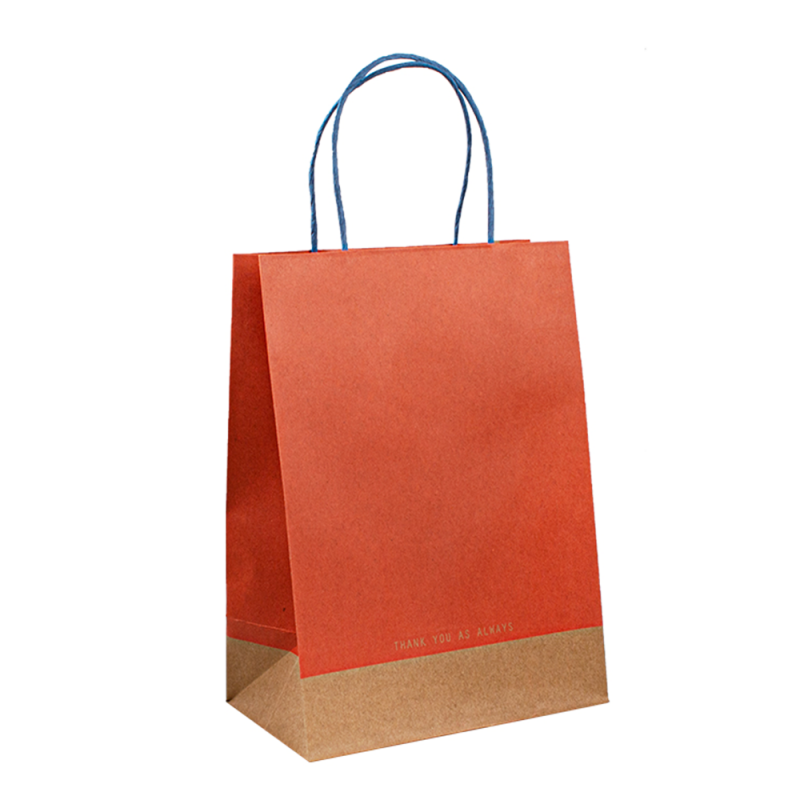 Brown Kraft Food Opakowanie luksusowe zakupy w torbie papierowej papierowej torby z jedzeniem