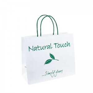 Papierowa torba Brązowe torby papierowe Drukuj projektant uchwytu do pakowania papierowej torby Prezent