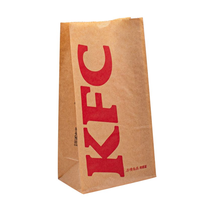 Wodoodporne torby opakowania papieru Kraft do fast foodów/Bakery Goods