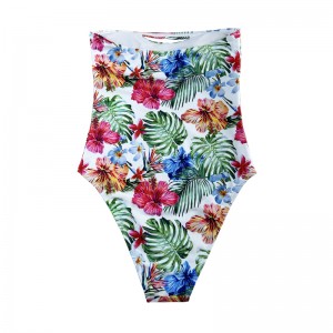 Seksowna bez ramiączek etniczna jednoczęściowa