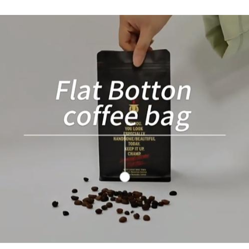 Przyjazne dla środowiska torbyna kawę z opakowaniami z zaworami i zamkiem błyskawicznym