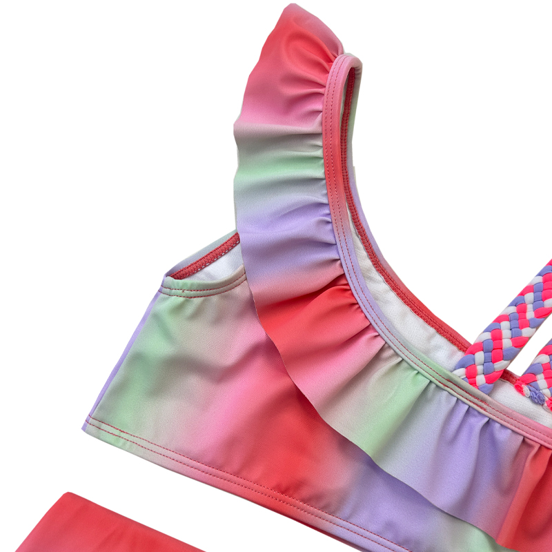 Gradient Colour Baby Girl Swimear Hurtowe dziewczyny stroje kąpielowe Kids Bikinie
