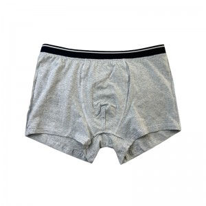 Dostosuj zwykły kolor bielizny Moda Pełna druk Wygodne miękkie mężczyźni świąteczne bokserki szare bieliznę