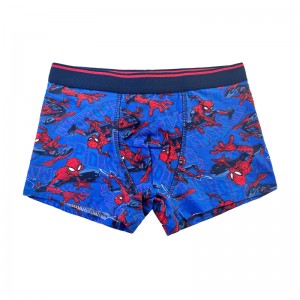 Babyn Blue Spider-Man Print Comfort Basic Boy Massants Contrast kolorowy