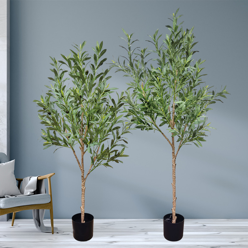 Dostosowany rozmiar Faux Tree Bonsai Rośliny Trwałe, żywe drzewo oliwne do dostawcy ogrodu dekoracje ogrodnicze dekoracje ogrodowe