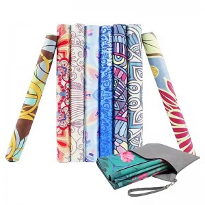 Zamsz (mikrofibra) gumowa mata jogi