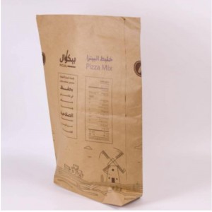 Eco Friendly 2kg 25kg 30 kg Niestandardowy chleb kukurydziany worki papierowe worki papierowe z własnym logo recyklingiem