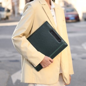 Skórzane schowki Partfolio Formularze Posiadacze Dokument Case A4 A5