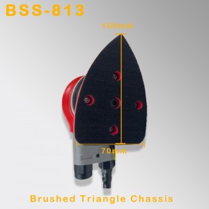 Trójkątny pneumatyczny szlifierka wibrująca sprzęt Polerowanie i usuwanie rdzy suchą szlifierka ścierna