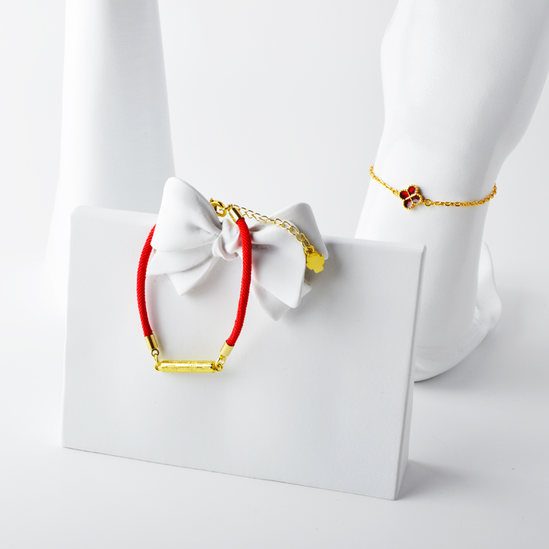 Nowy 4 Peach Blossoms Hollow A White Shell Peach Blossom Akcesoria Bransoletka