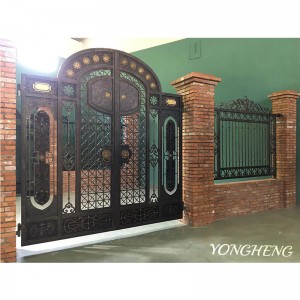 Brama z kutego żelaza