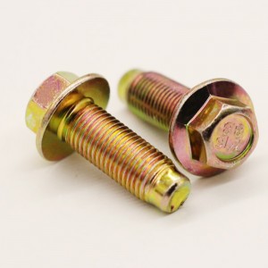 ocynkowana śruba kołnierzowa z łbem sześciokątnym