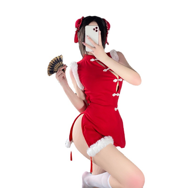 Nowy-Style Cheongsam, Sexy Bunny Girl Cosplay Mundform, Internet - Zestaw celebrytów, kuszący królik - Stroje znoworocznego tematyki dla kobiet, wynikinoszenia 330 ceny:$112,99