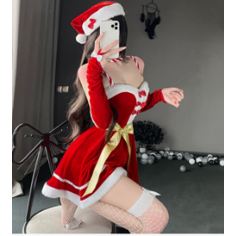 Kostiumy świąteczne, świąteczne sukienki cosplay, renifer-Tematyczne zestawy kostiumówna scenie świątecznej, świąteczne mundury pokojówki 141 Cena:$132,99